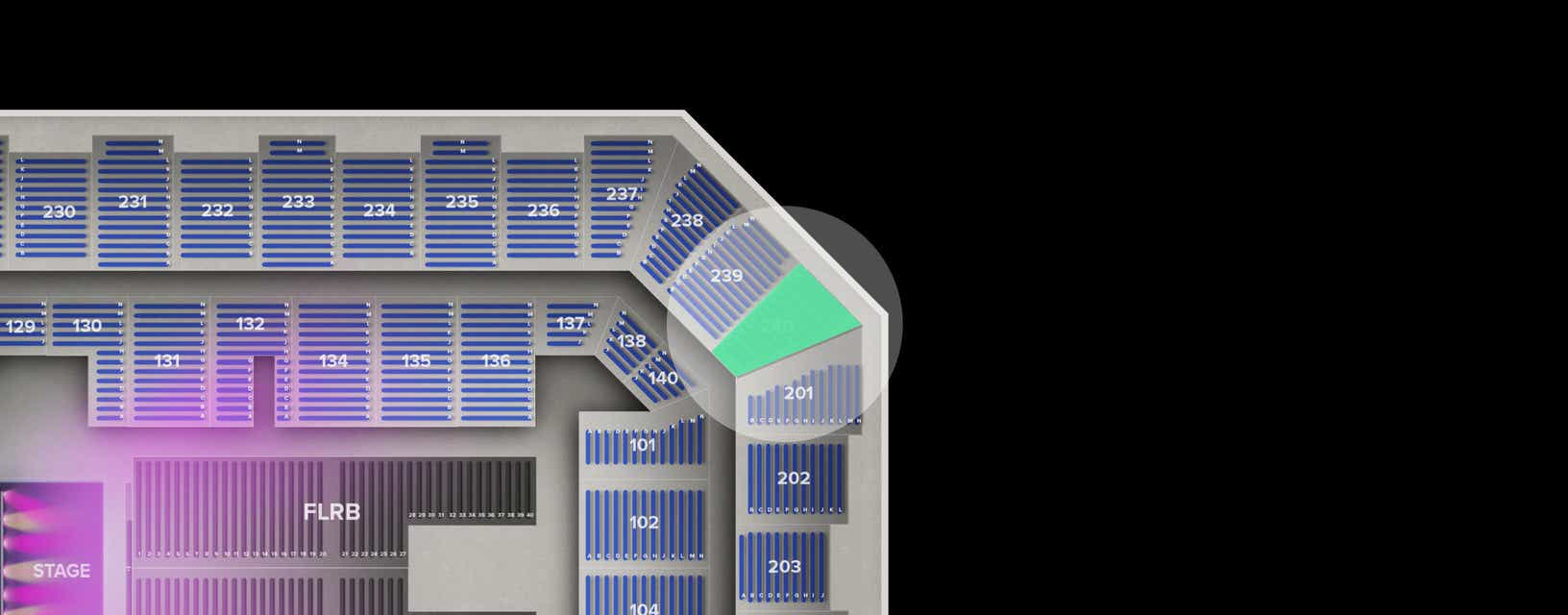 Seat view from Upper
