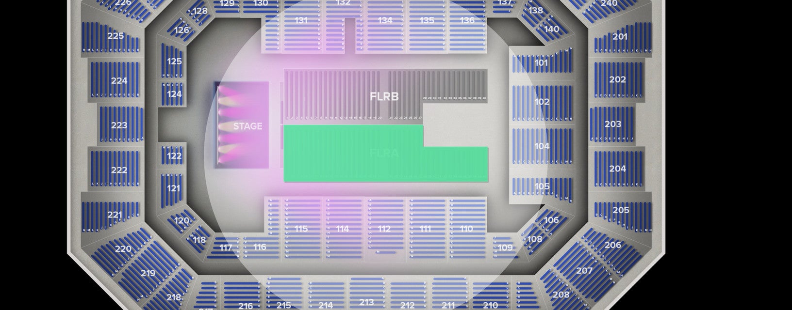 Seat view from Floor