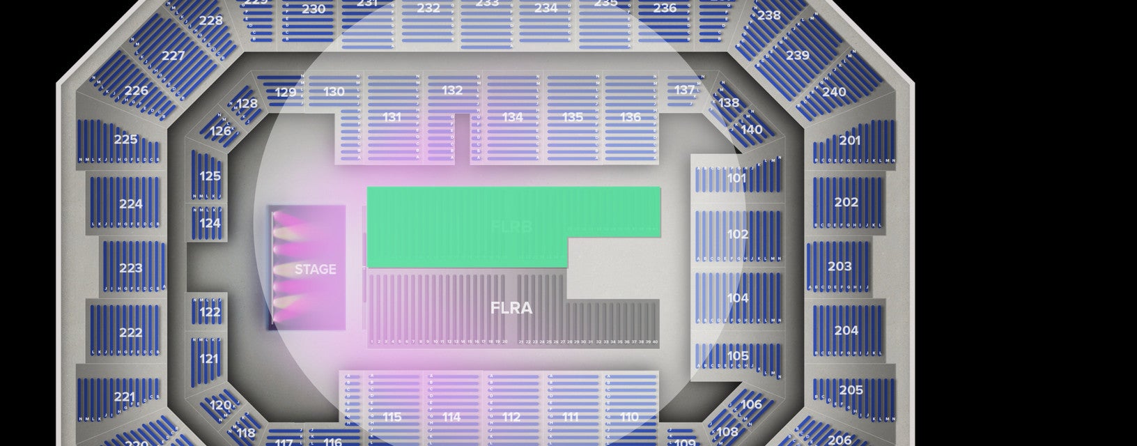 Seat view from Floor