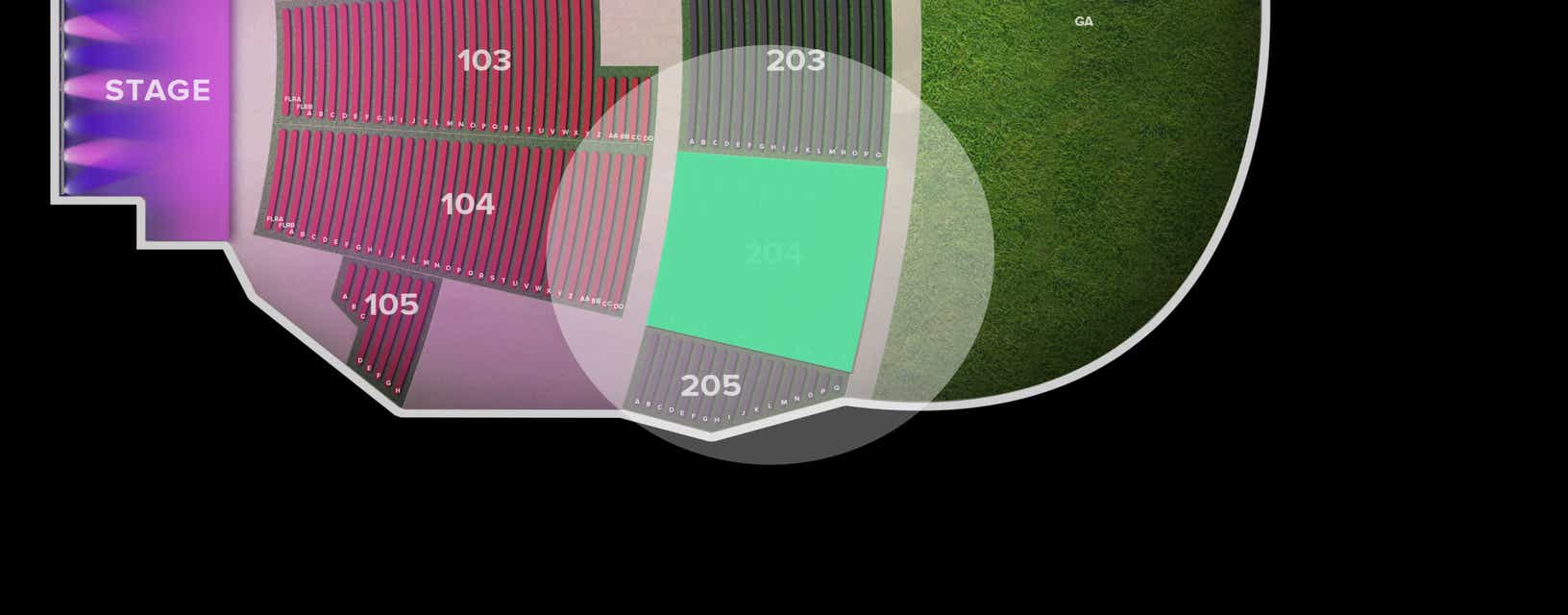 Seat view from Upper
