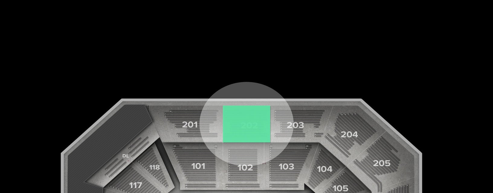 Seat view from Upper