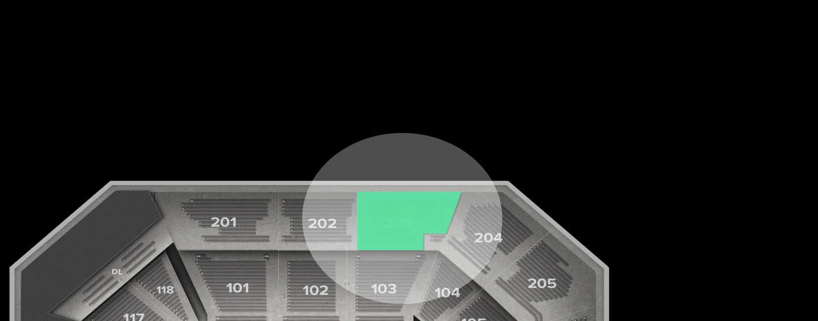 Seat view from Upper