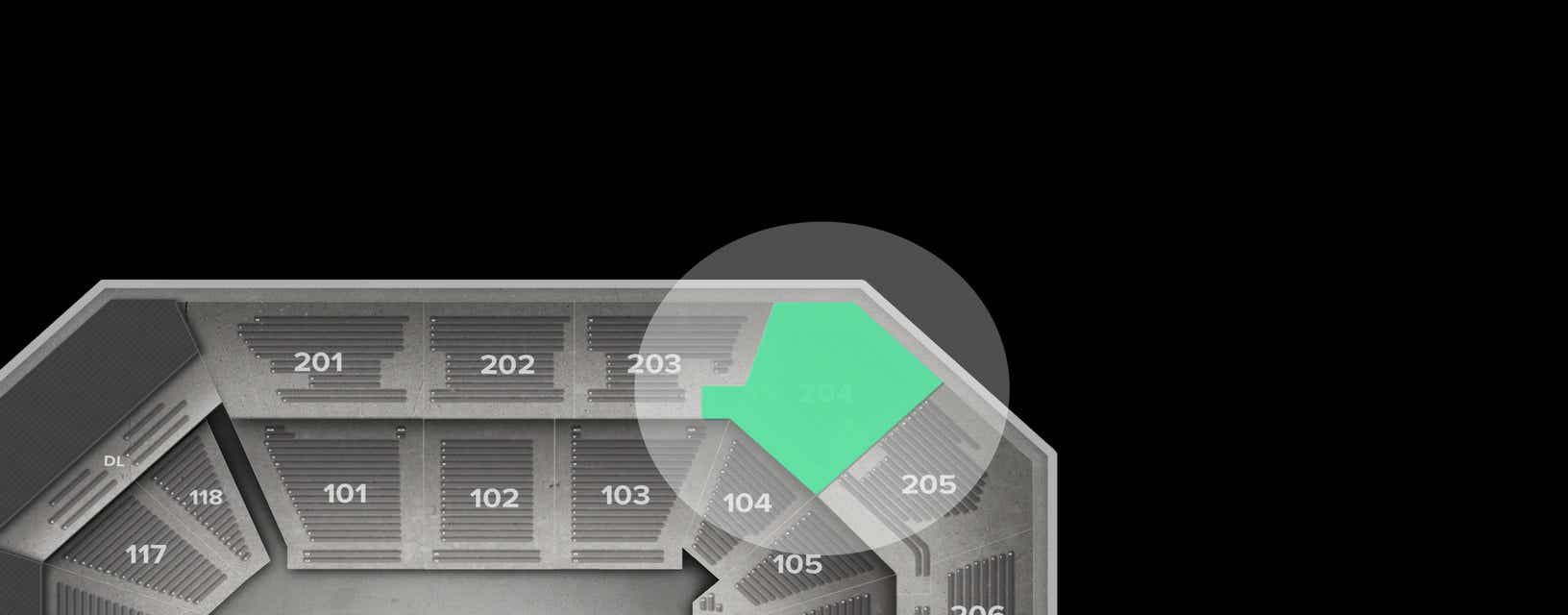 Seat view from Upper