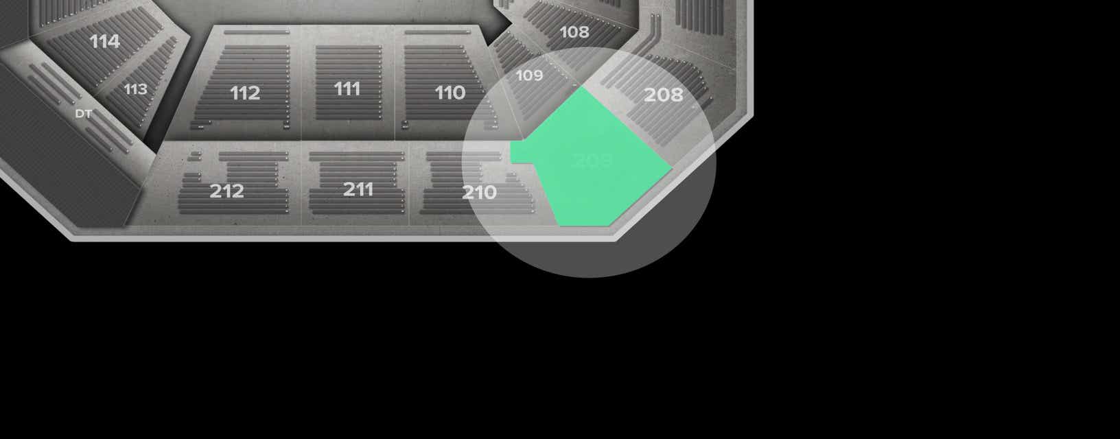 Seat view from Upper