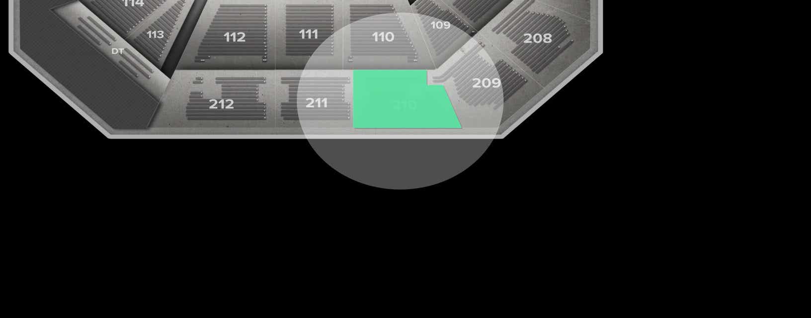 Seat view from Upper