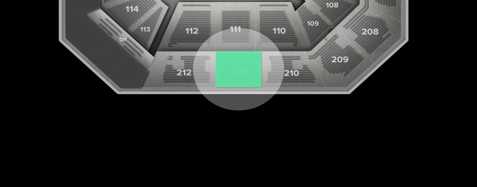 Seat view from Upper