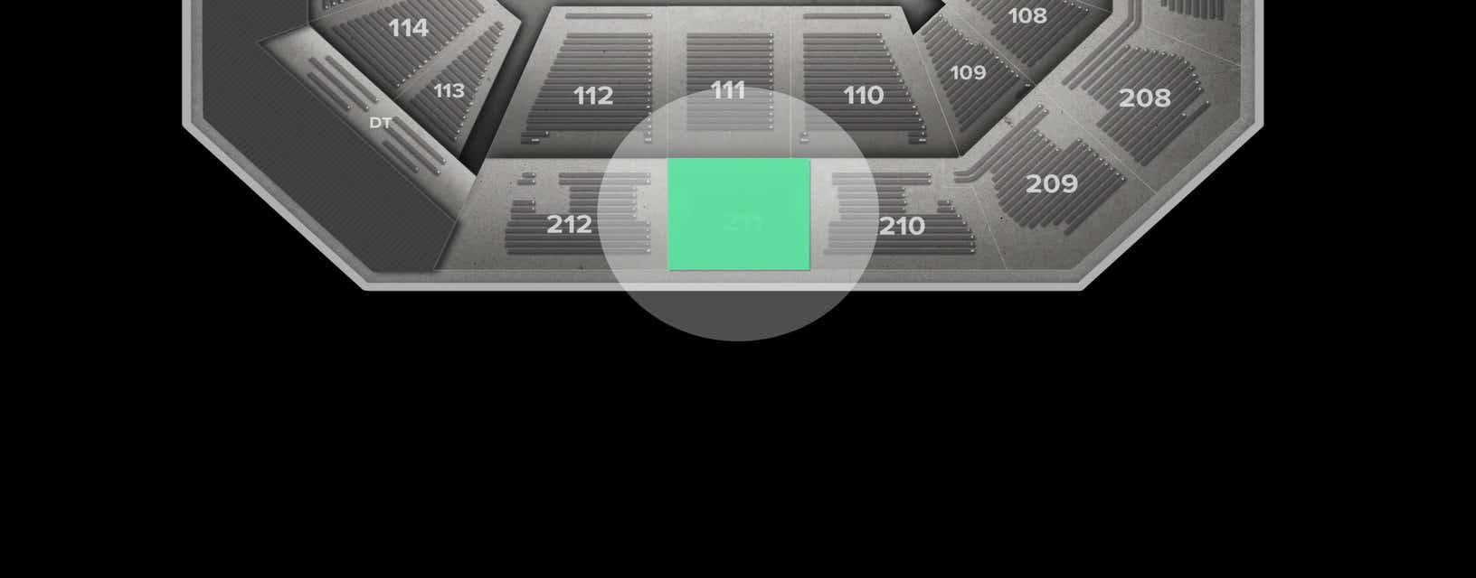 Seat view from Upper