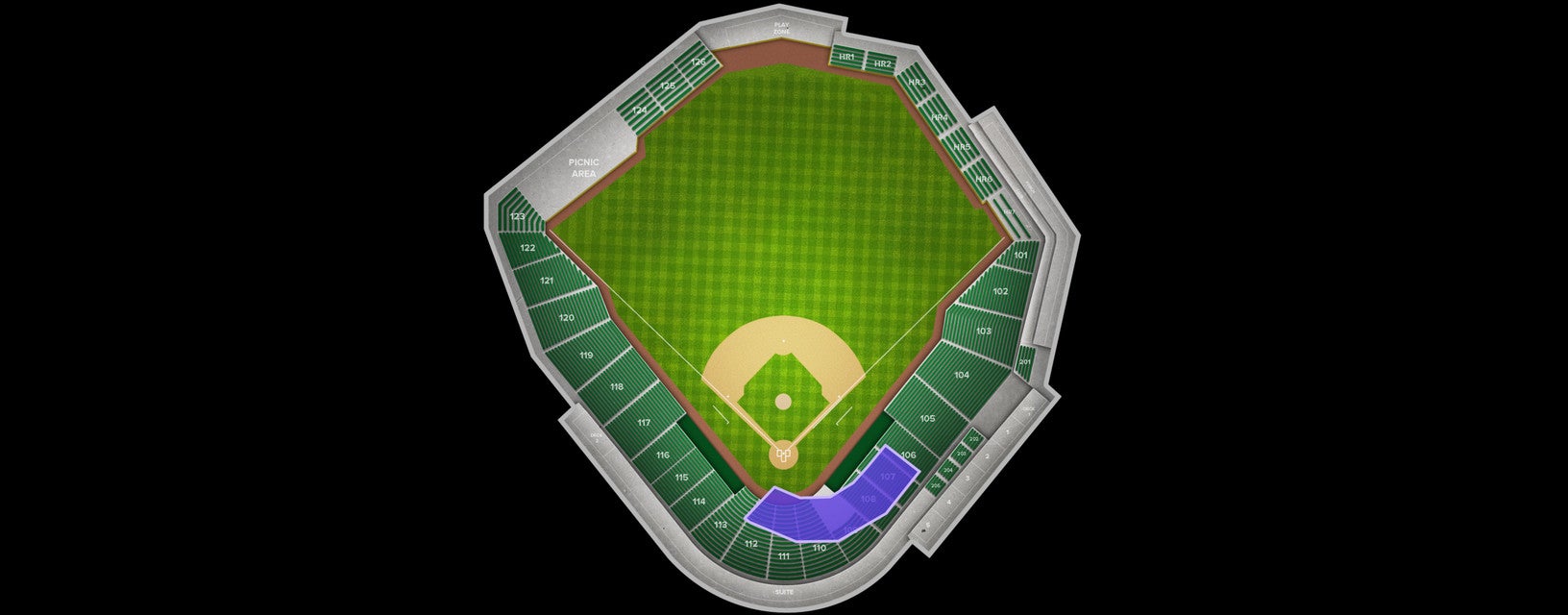 Seat view from Section