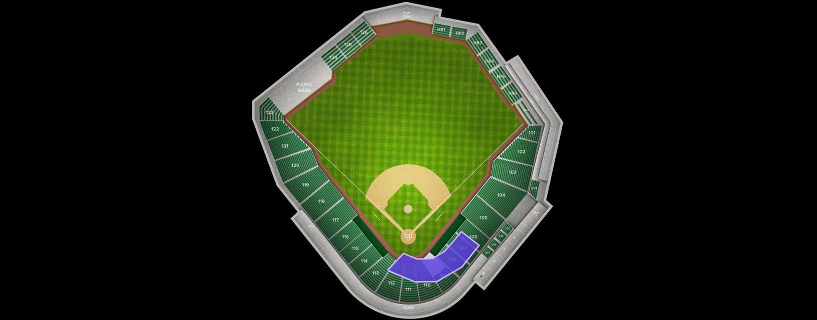 Seat view from Section