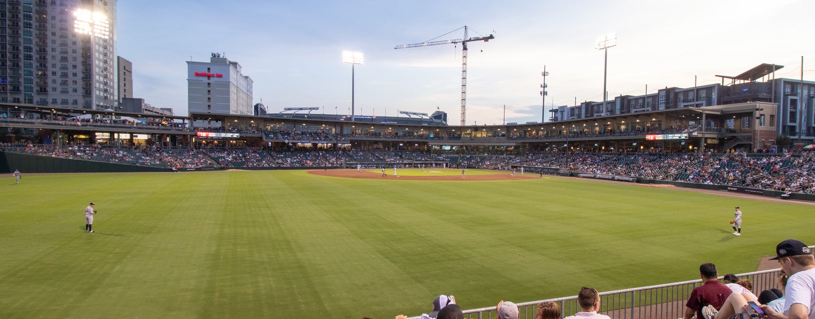 Seat view from Left Field Power Alley Seats