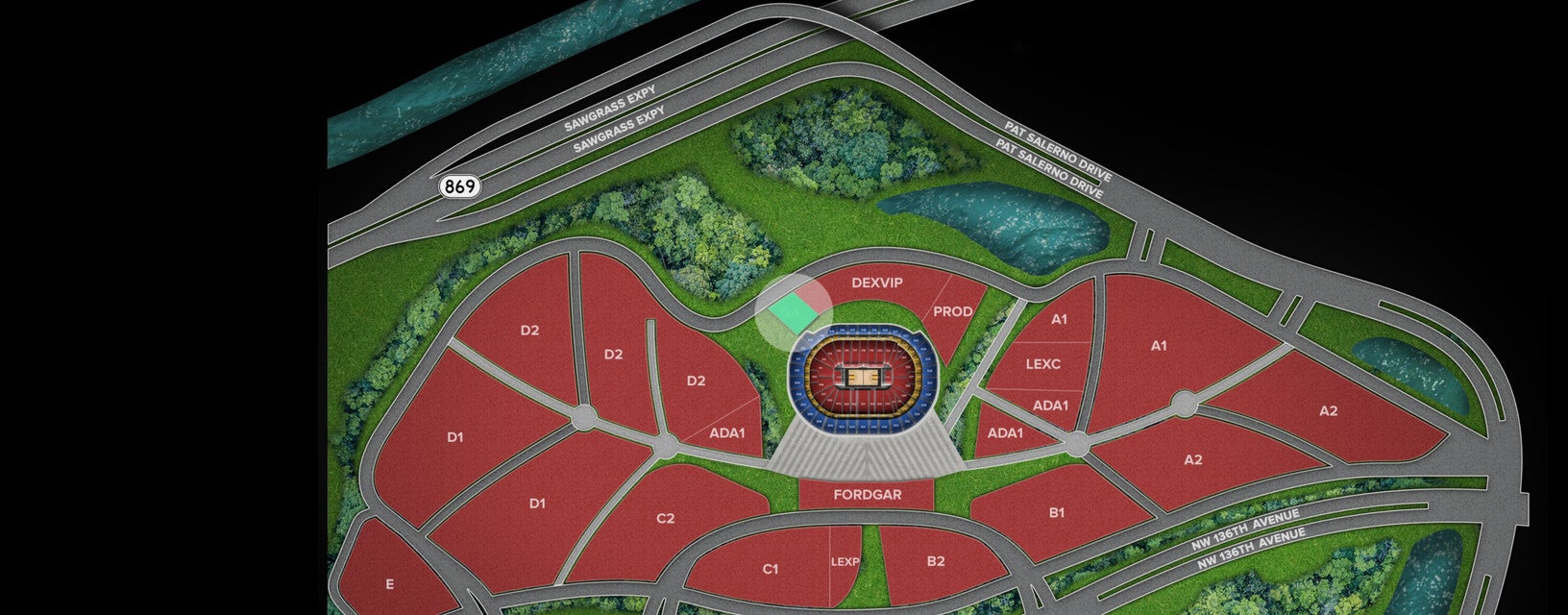 Seat view from General Parking