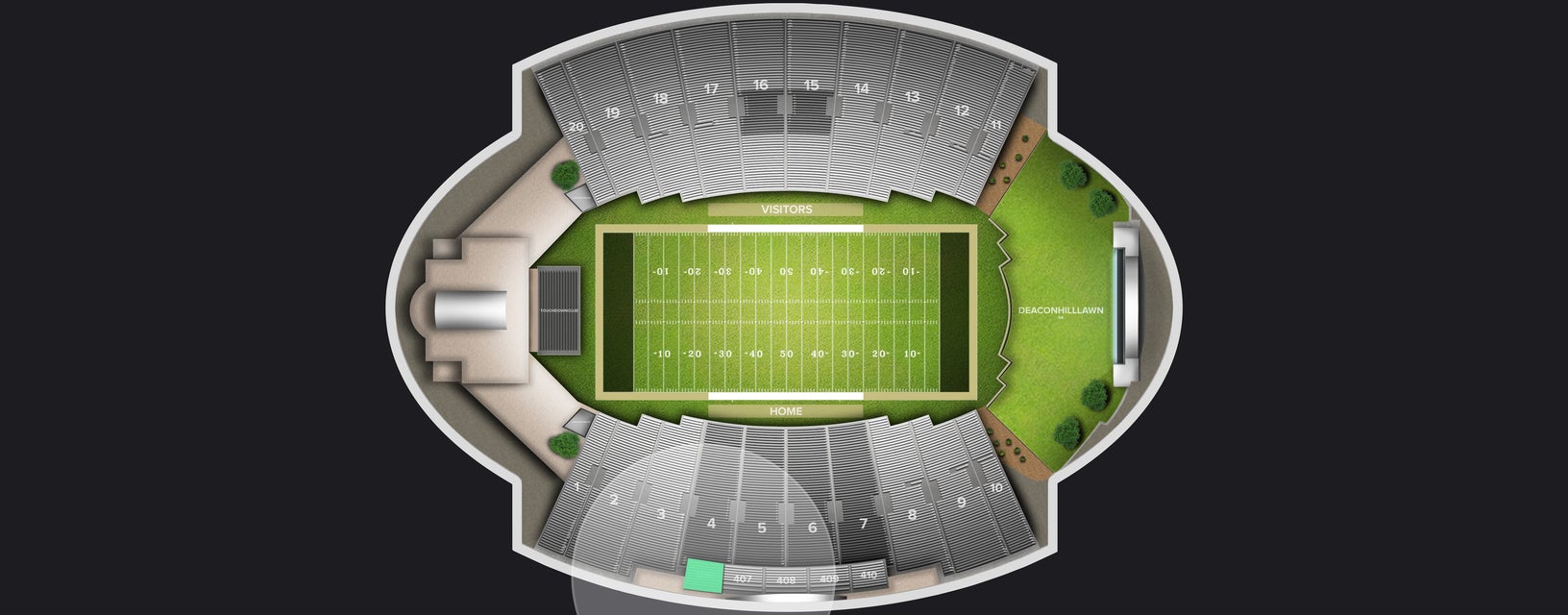 Seat view from Upper