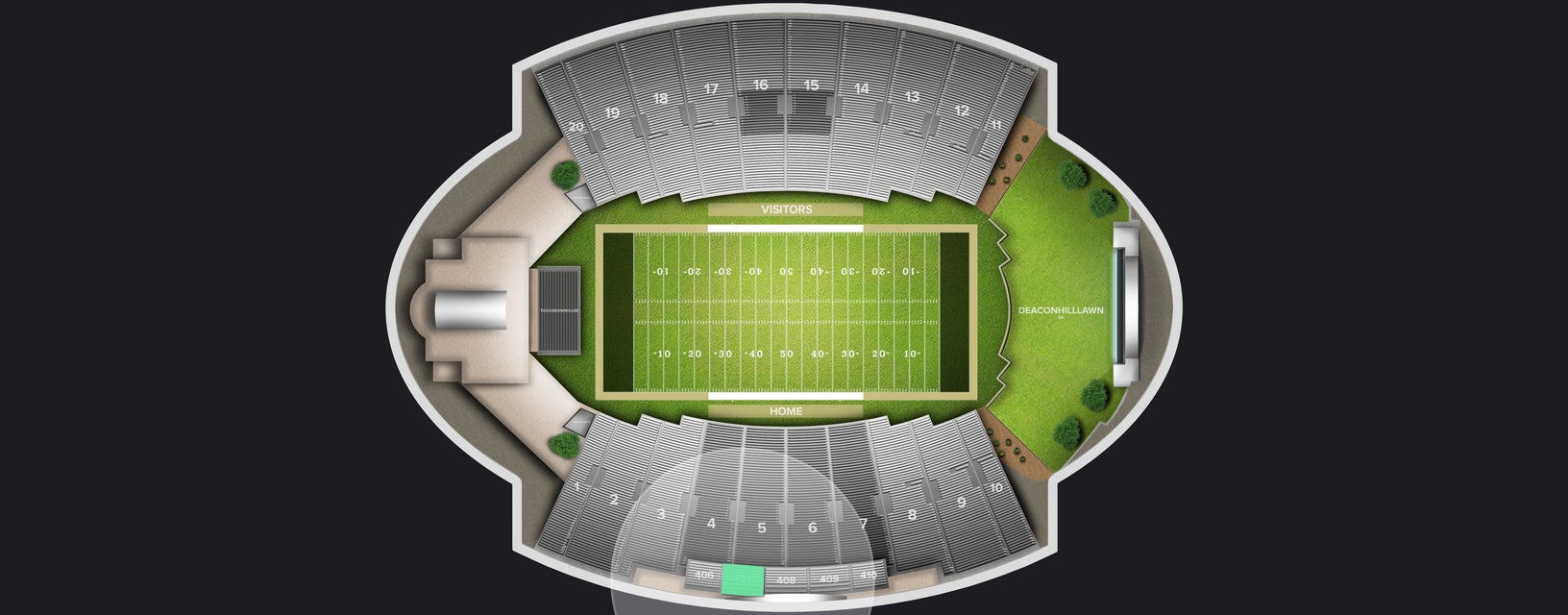 Seat view from Upper