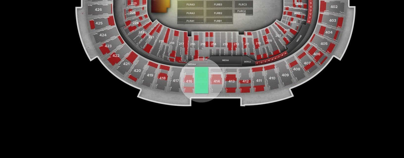Seat view from Upper