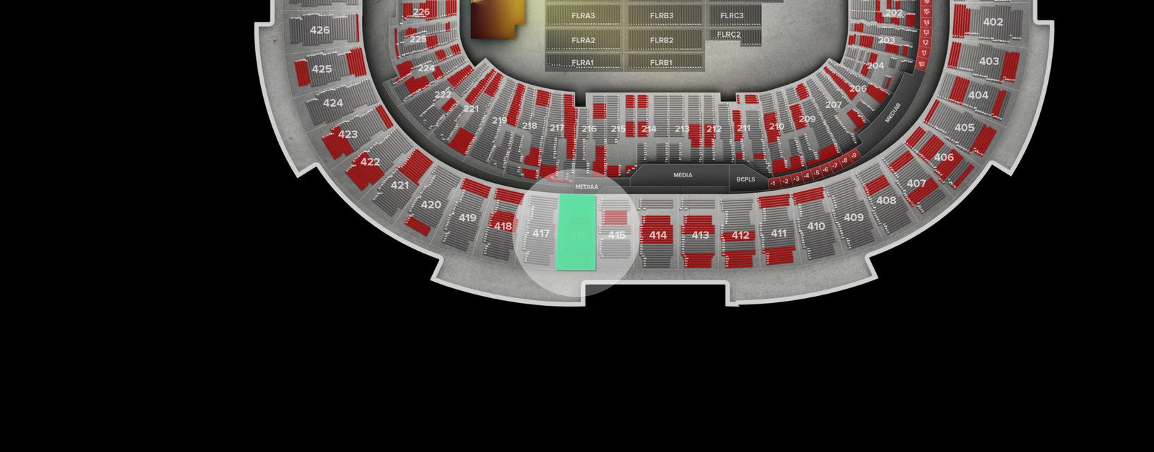 Seat view from Upper