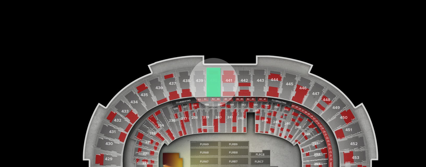 Seat view from Upper