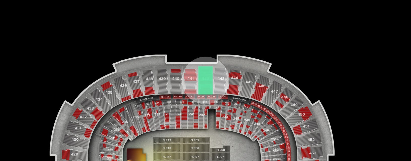 Seat view from Upper