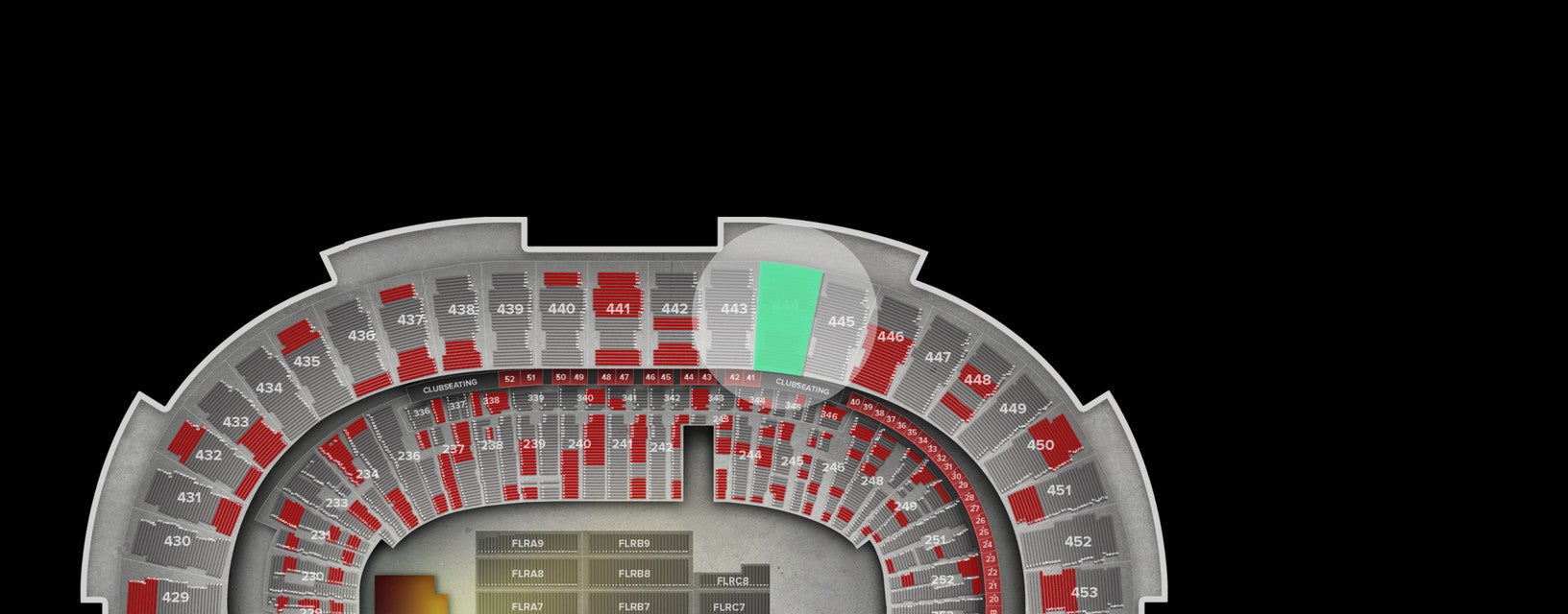 Seat view from Upper