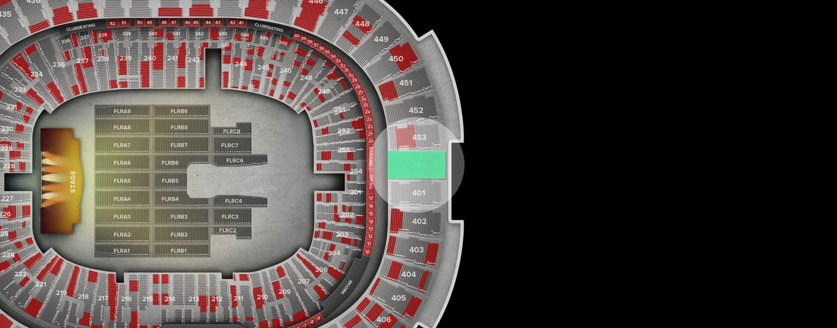 Seat view from Upper