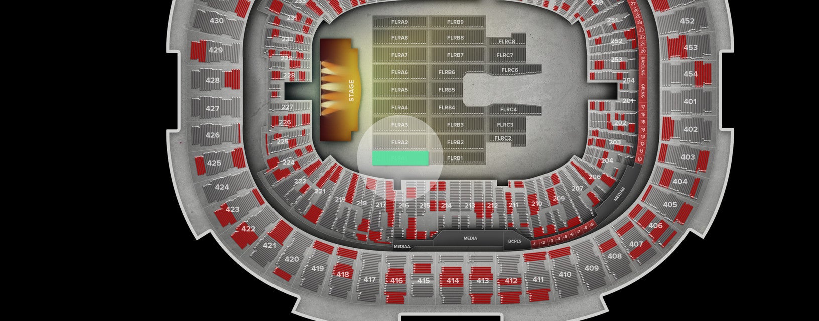Seat view from Floor