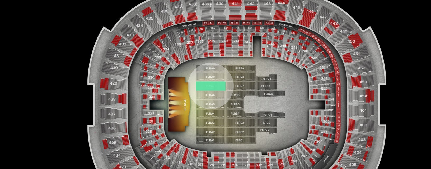 Seat view from Floor