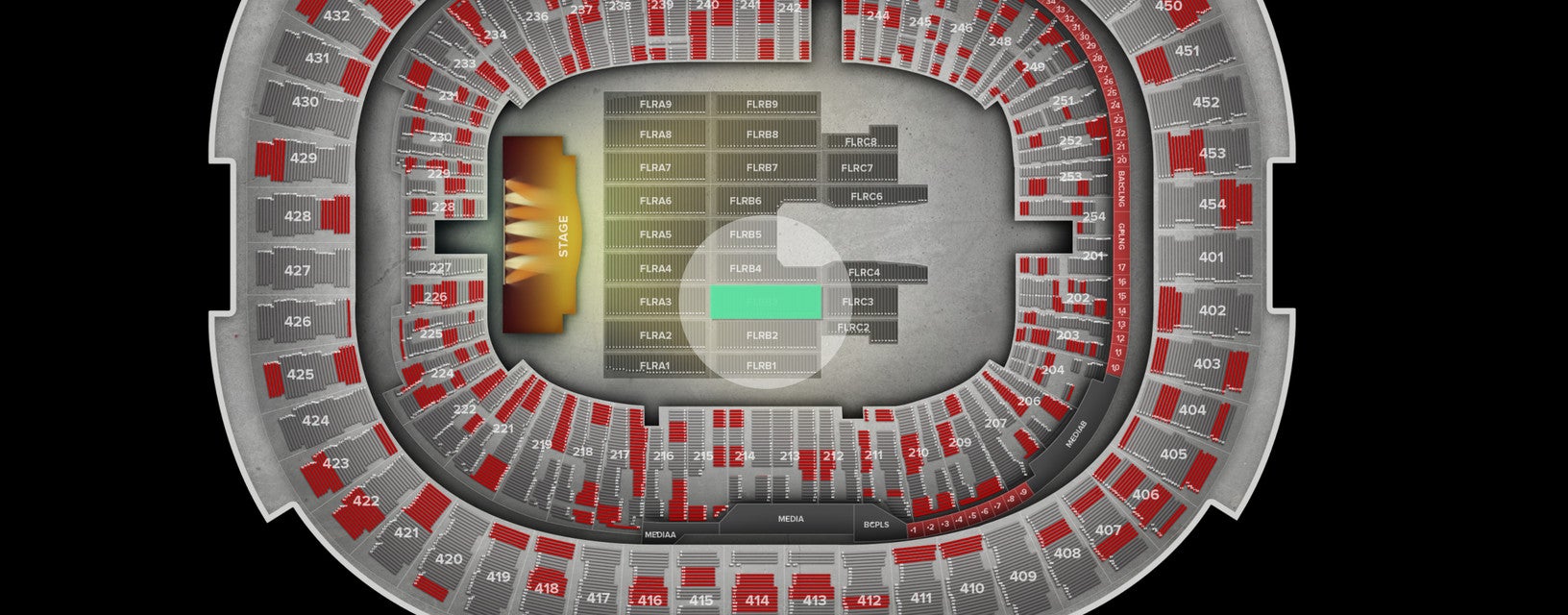 Seat view from Floor
