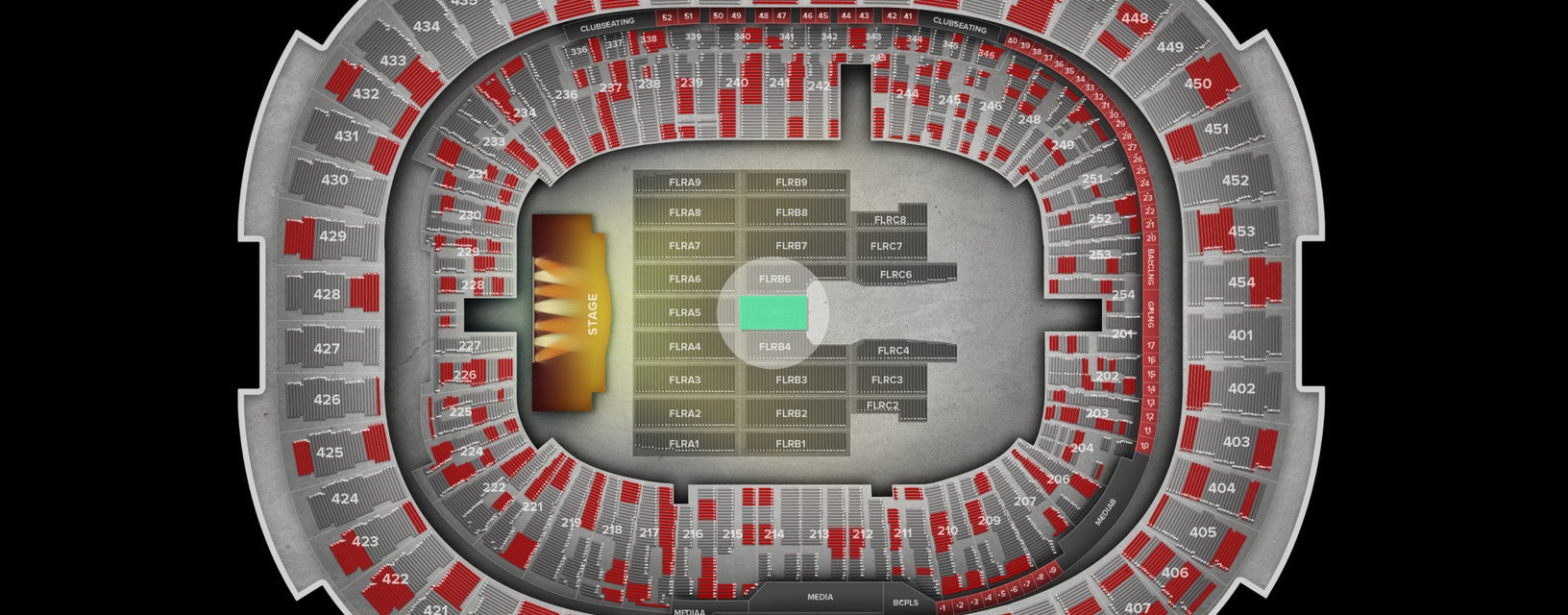 Seat view from Floor