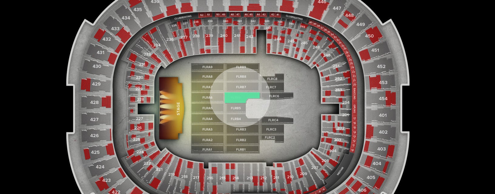 Seat view from Floor