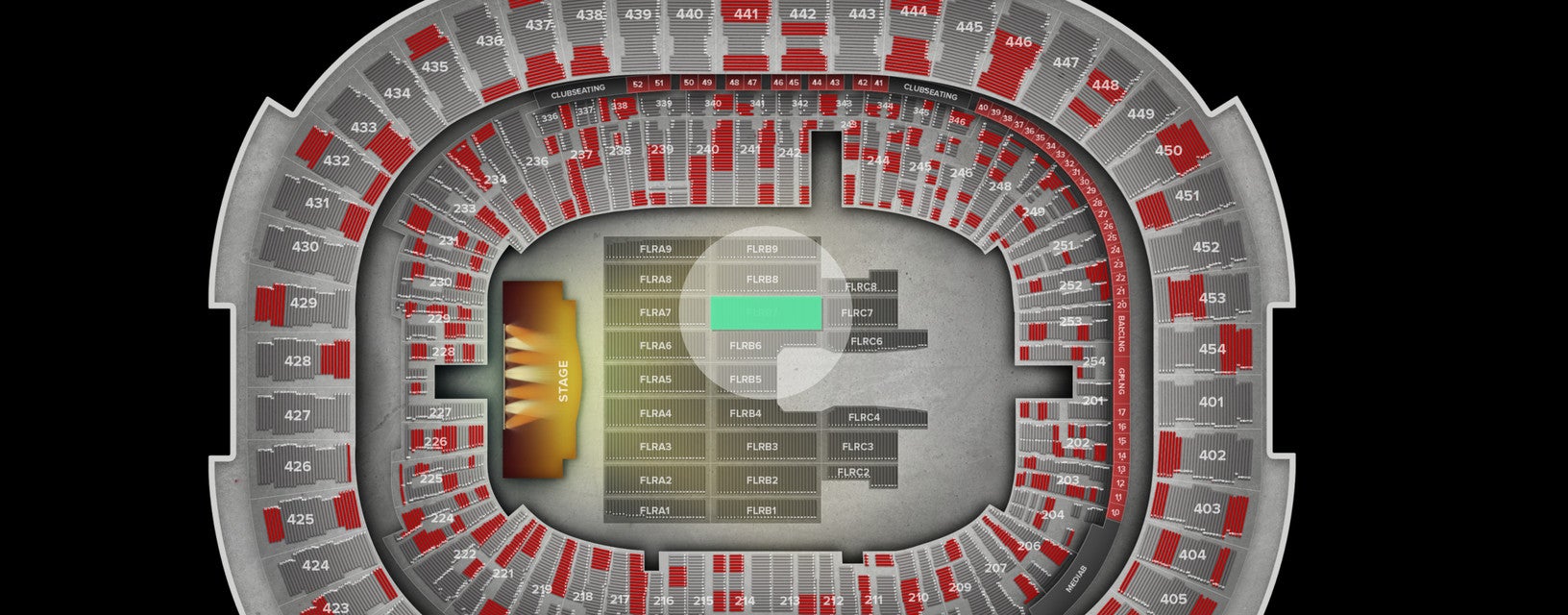 Seat view from Floor