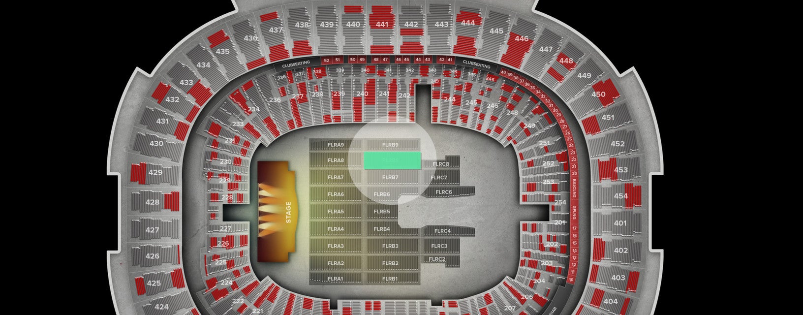 Seat view from Floor