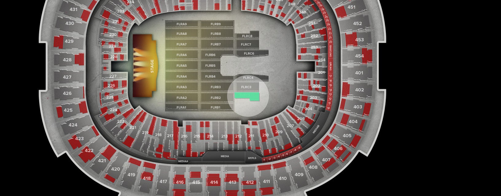 Seat view from Floor