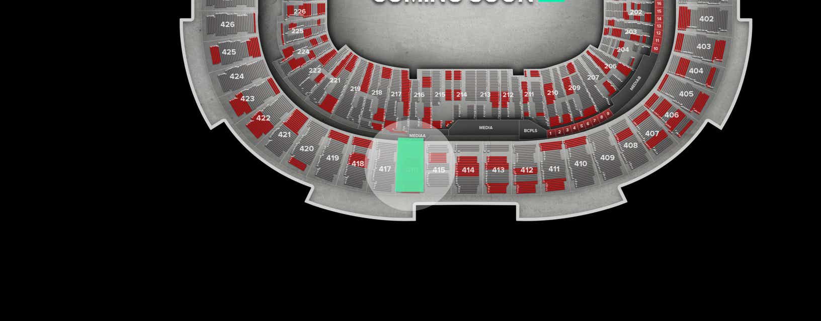 Seat view from Upper
