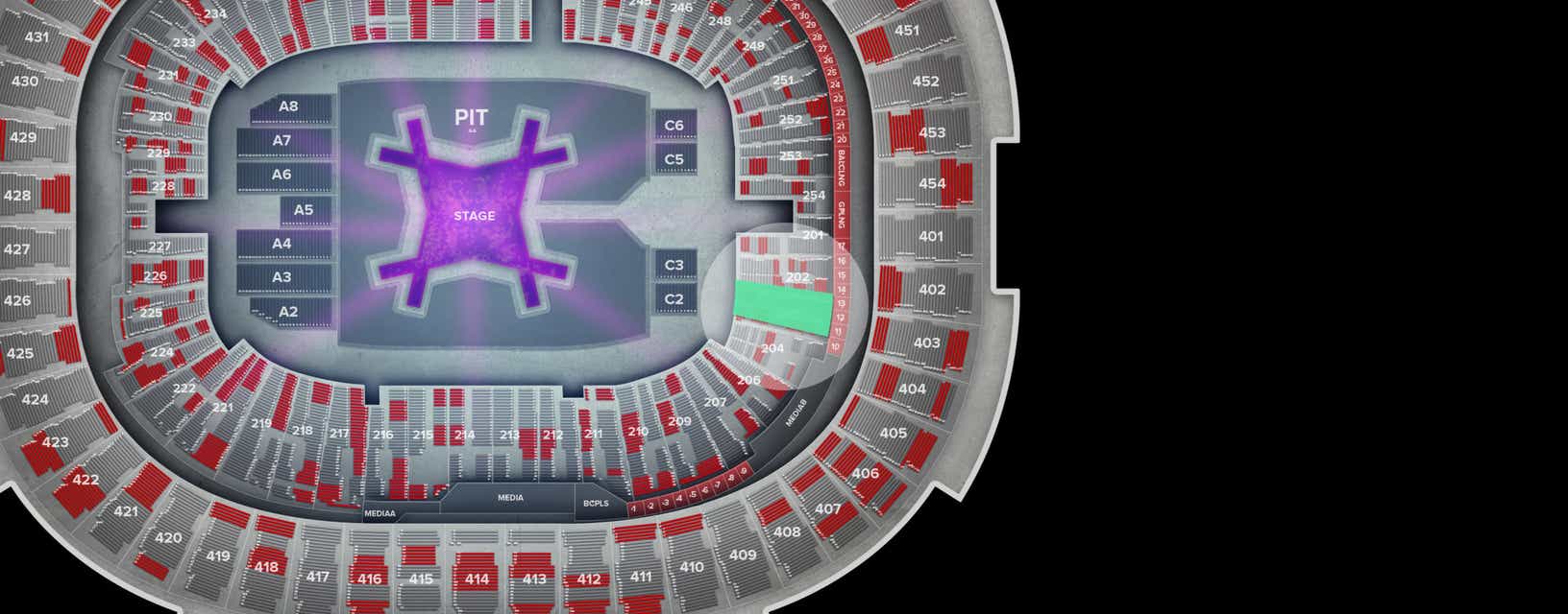 Seat view from Lower