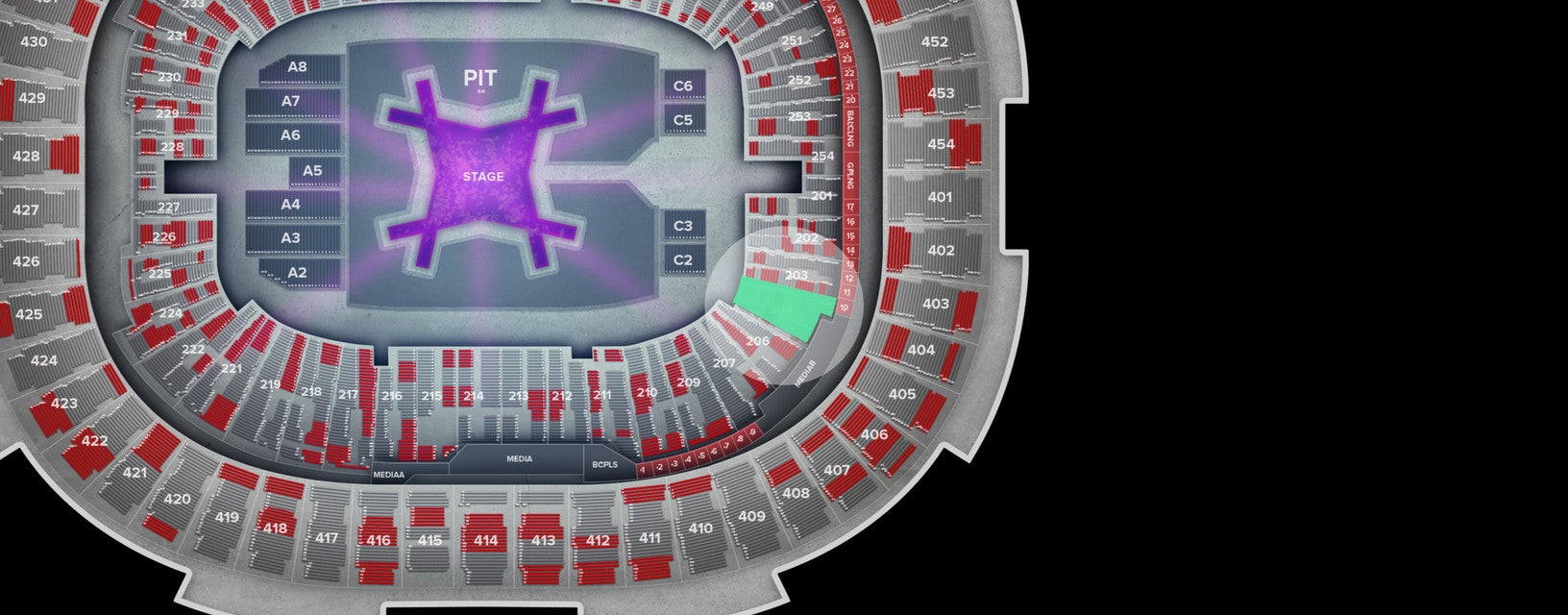 Seat view from Lower