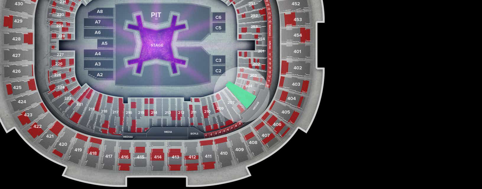 Seat view from Lower