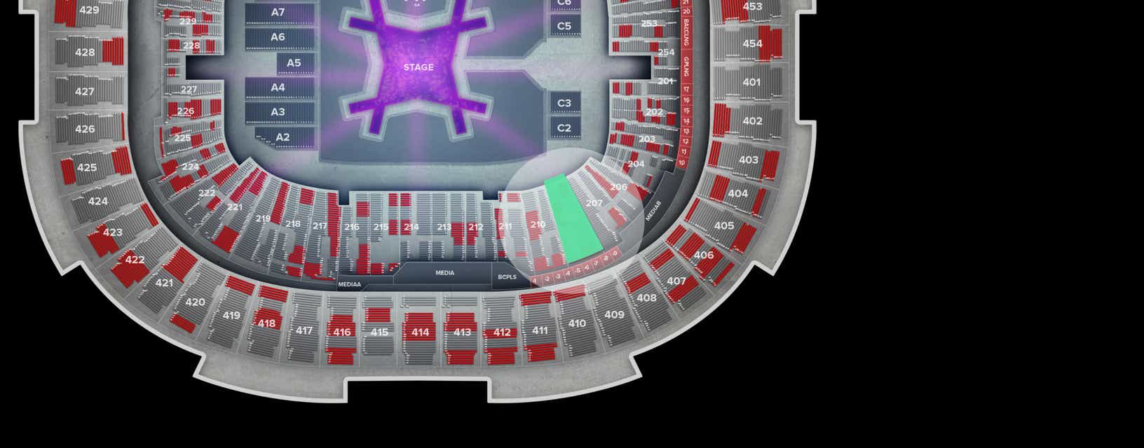 Seat view from Lower