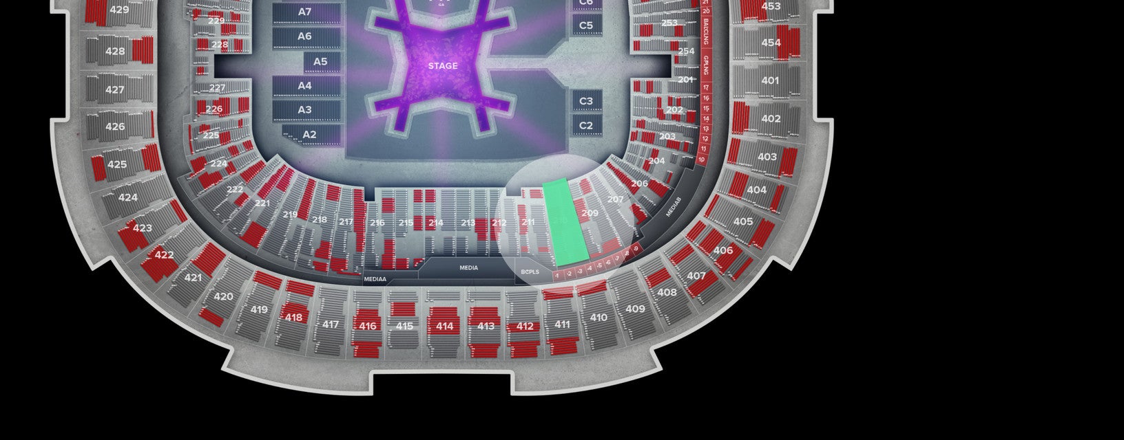 Seat view from Lower