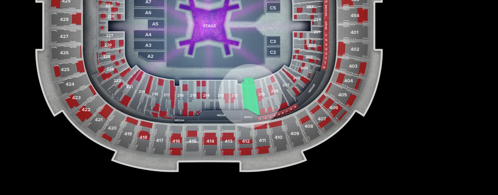Seat view from Lower
