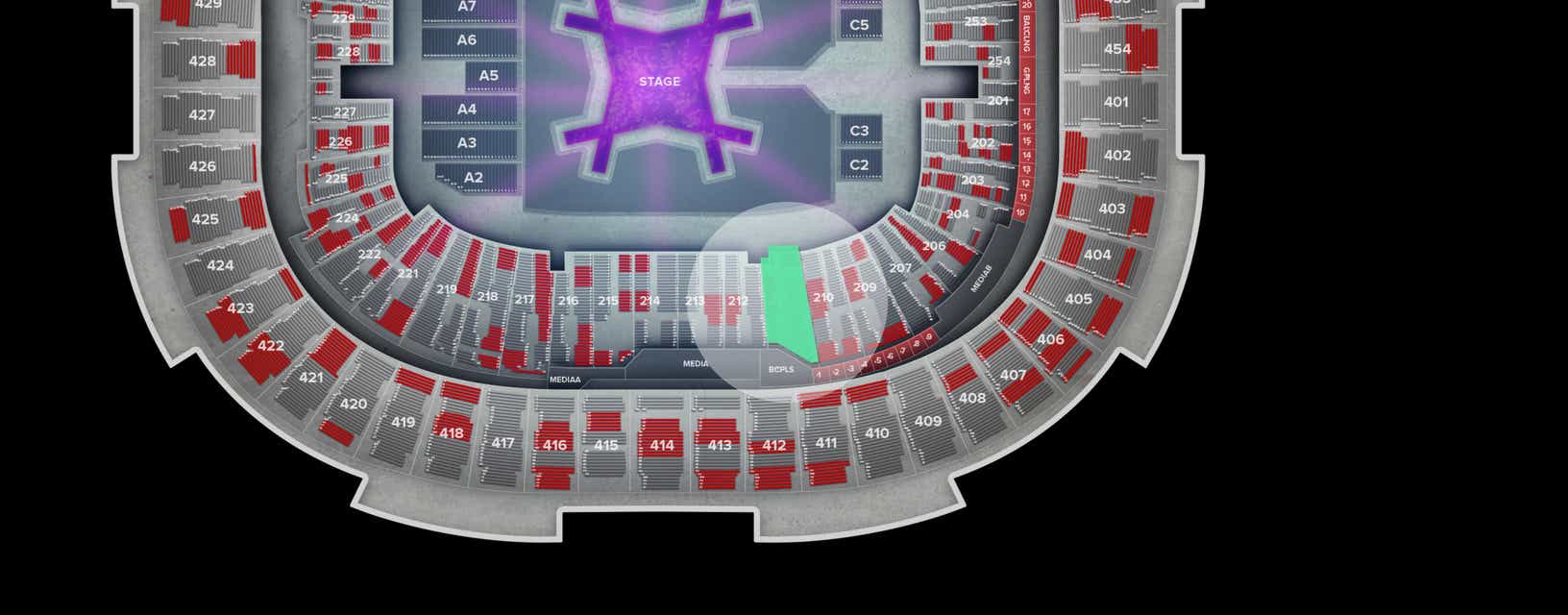 Seat view from Lower