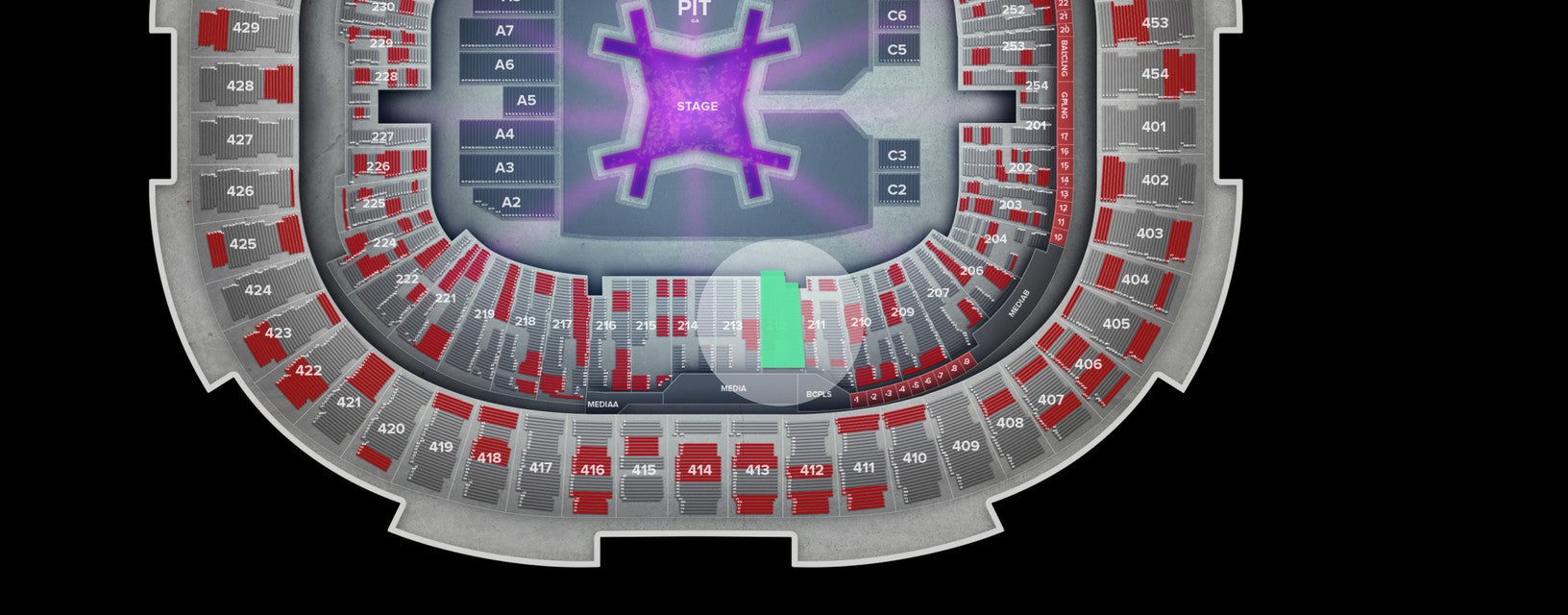 Seat view from Lower