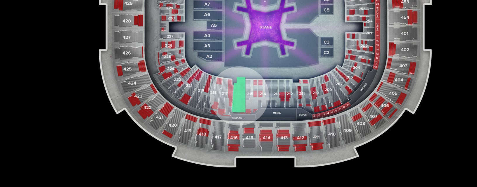 Seat view from Lower
