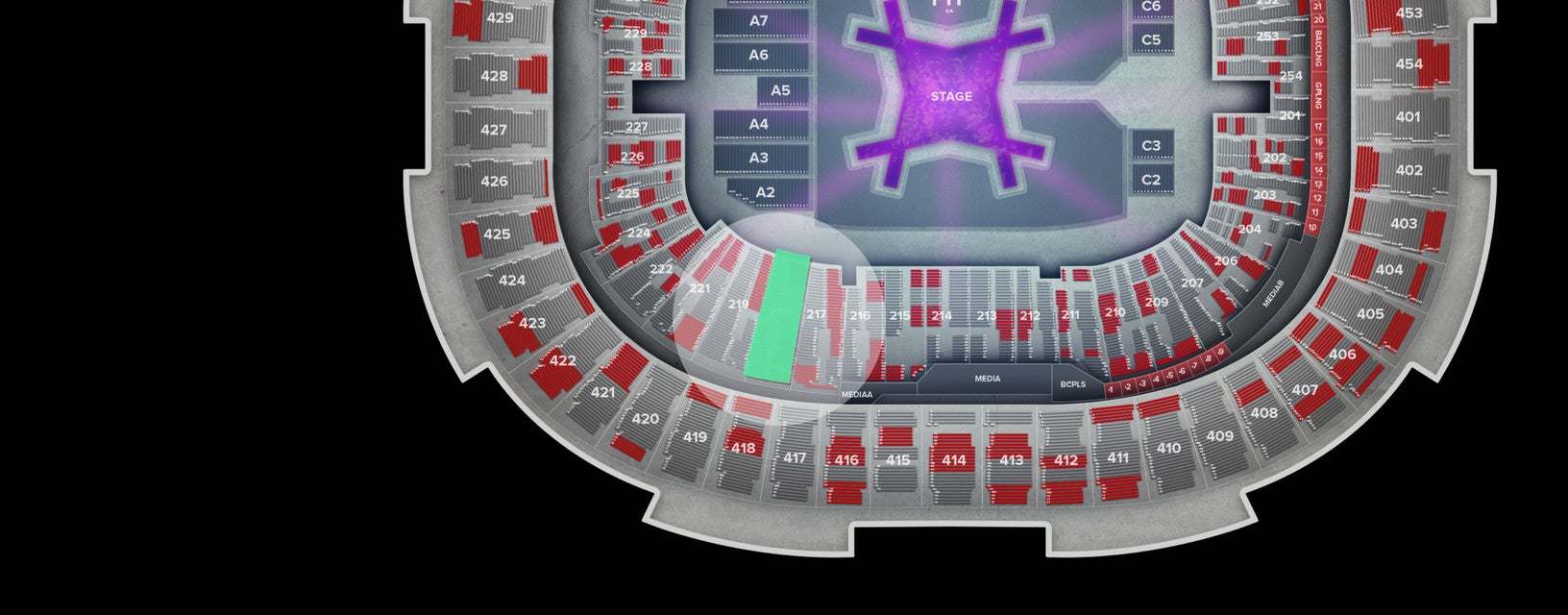 Seat view from Lower