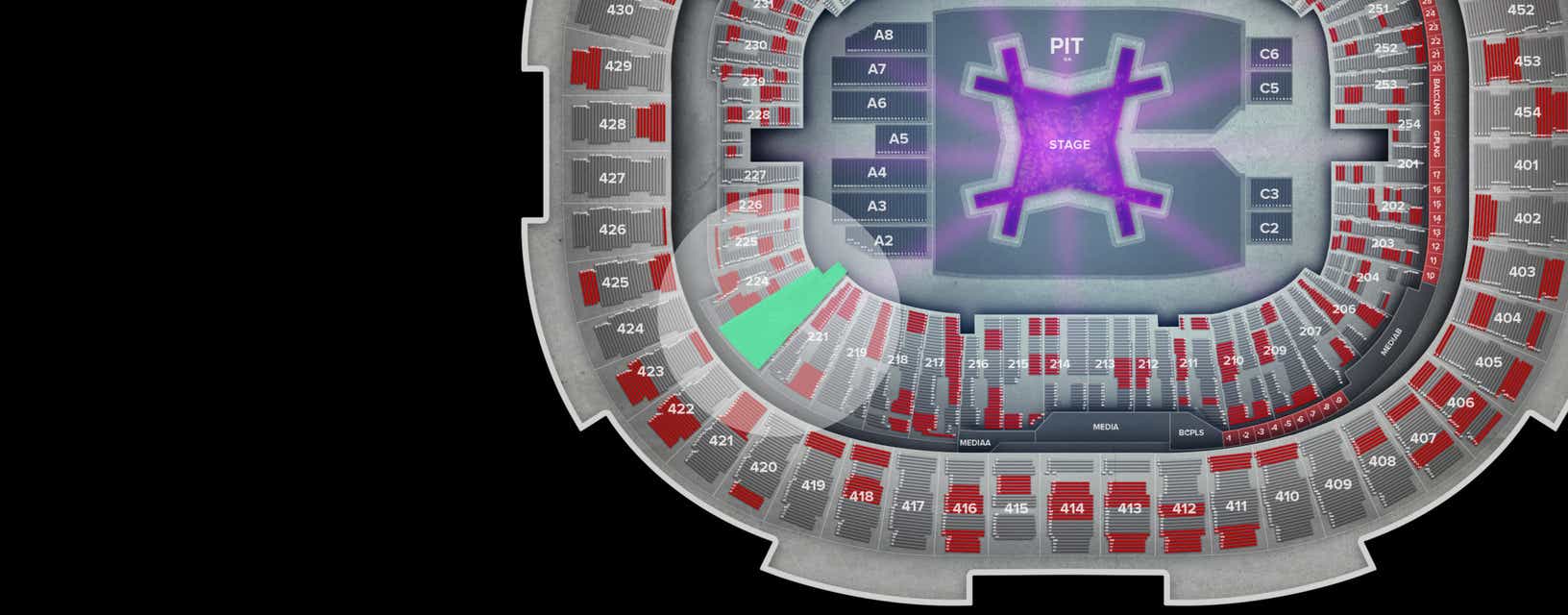 Seat view from Lower