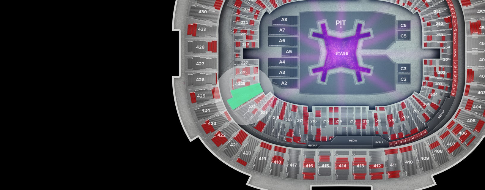 Seat view from Lower