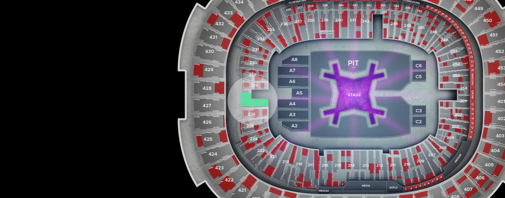 Seat view from Lower