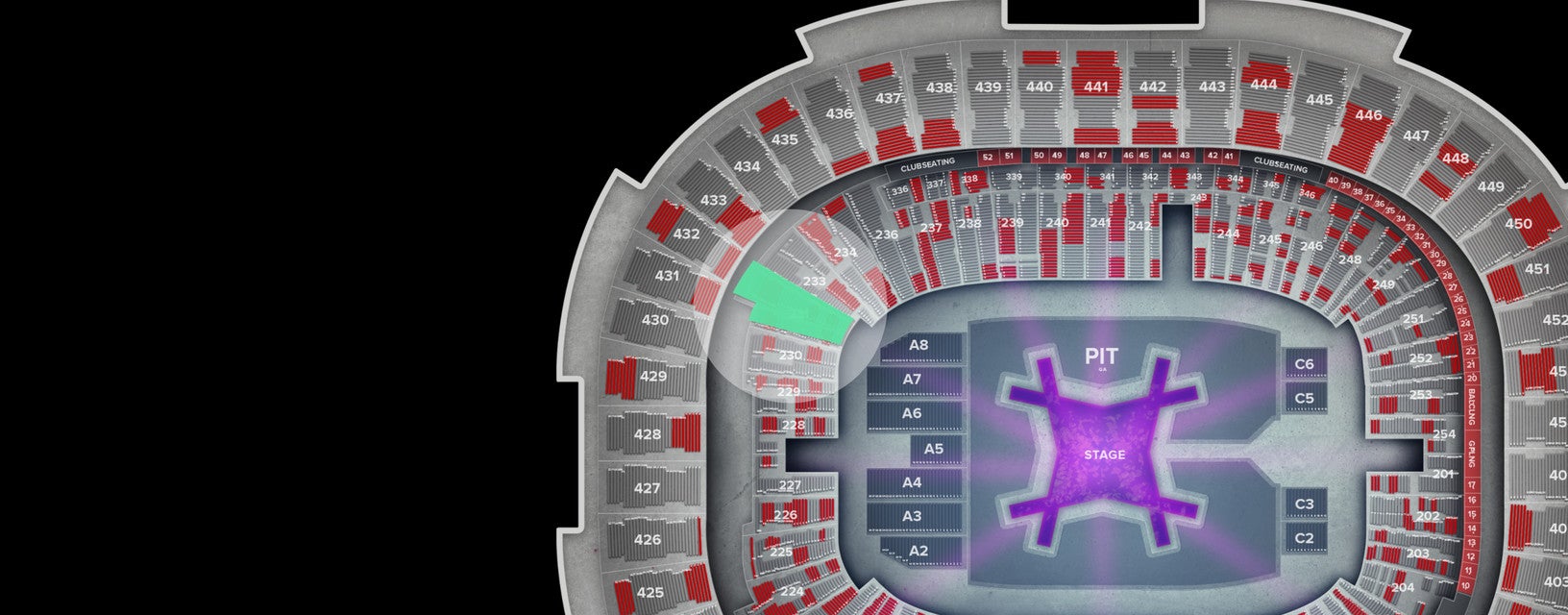 Seat view from Lower