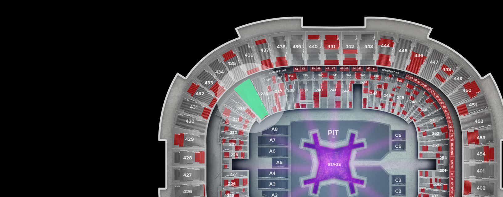 Seat view from Lower