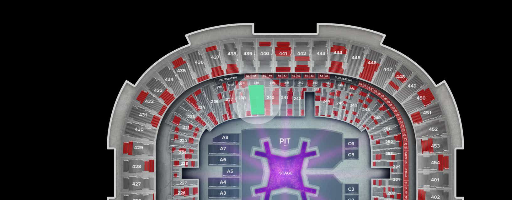 Seat view from Lower
