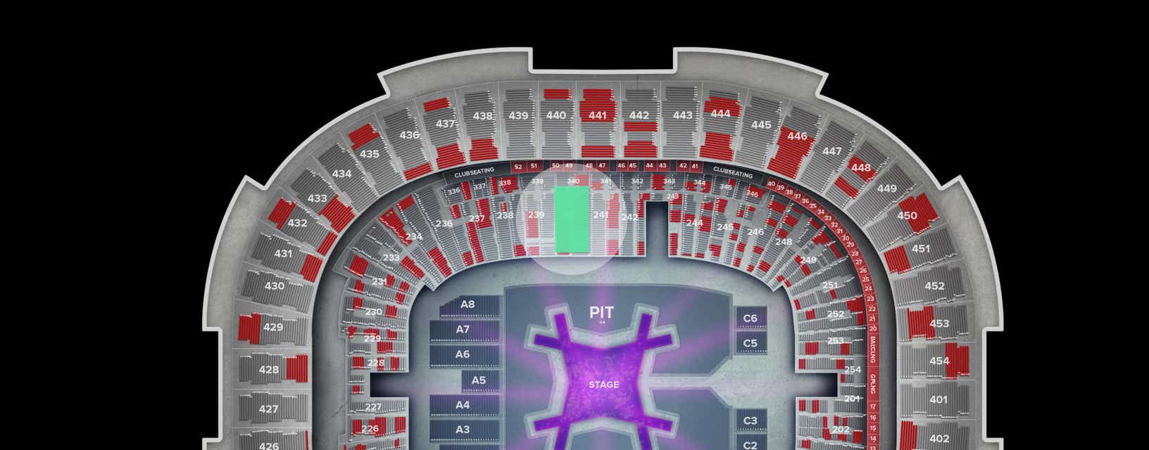 Seat view from Lower