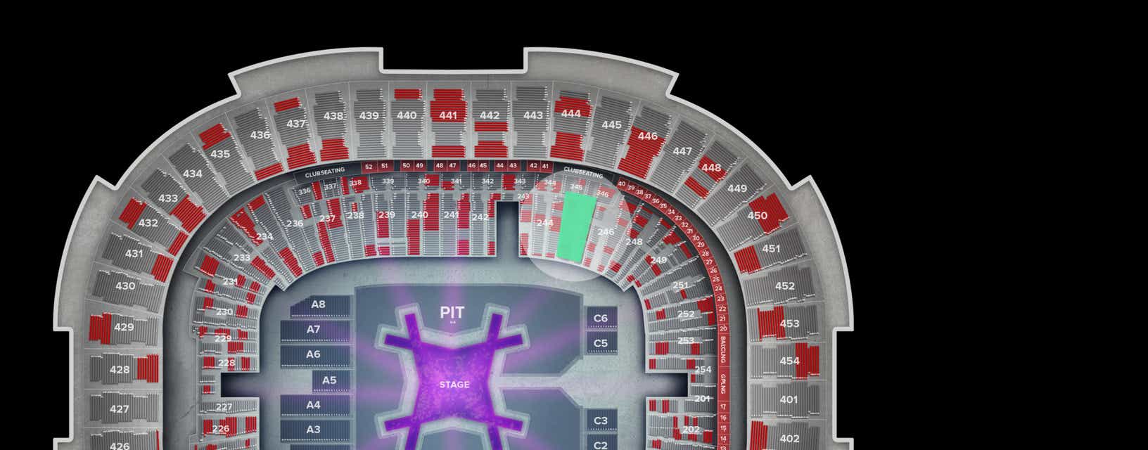Seat view from Lower